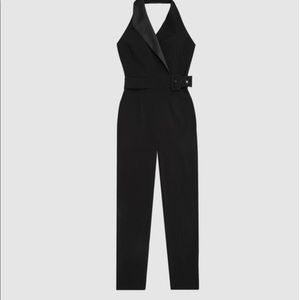 Reiss black tux jumpsuit